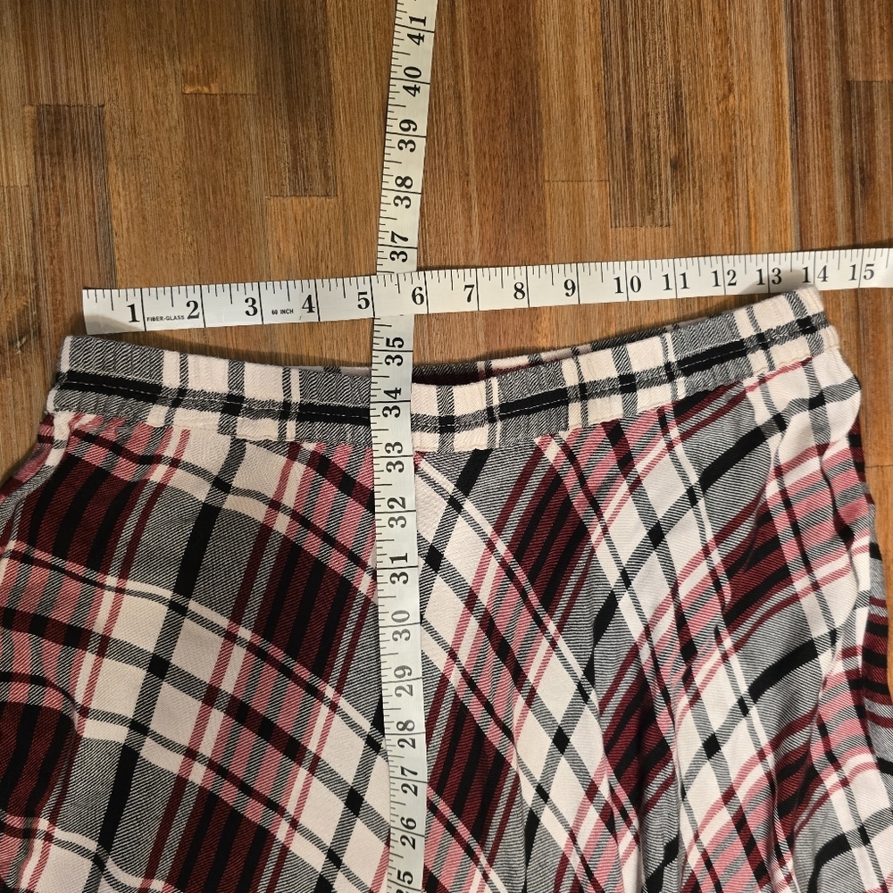 Chaps Plaid Midi Skirt - Dark Academia / Classic Tartan - Size Small - Picture 11 of 11